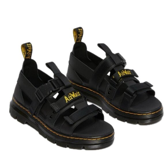 DR MARTENS AIRWAIR SANDALS LEATHER PEARSON SZ 5.5 TRACT OUTSOLE TOUGH ICONIC - Picture 2 of 16